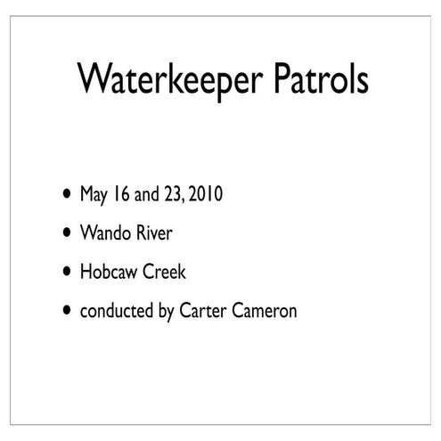 Carterwaterkeeperpatrols