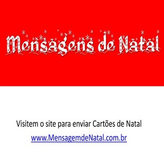 Cartões de natal - Frases