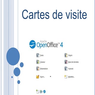 Cartes de visites open office