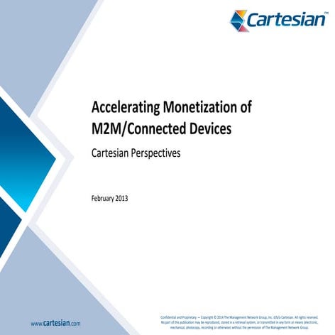 Accelerating Monetization of M2M/Connected Devices