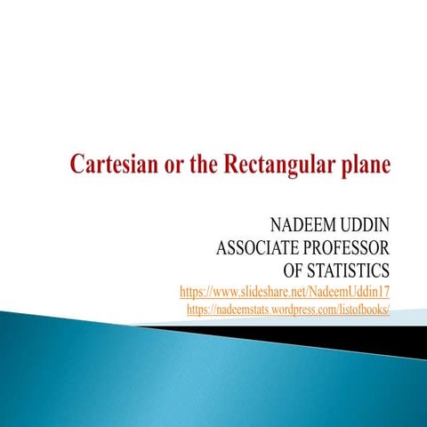 Cartesian or the rectangular plane