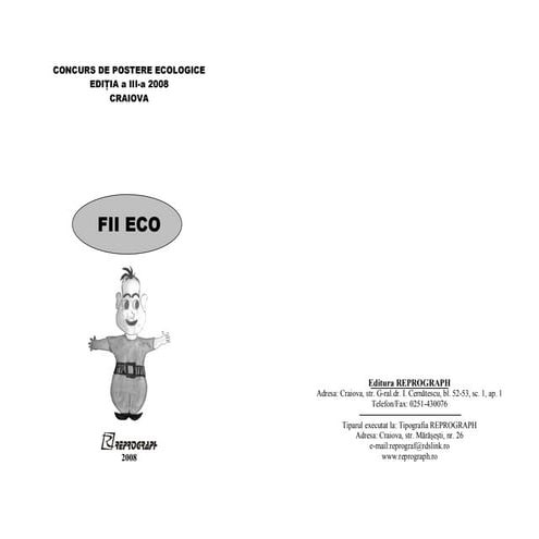 Carticica cu mesaje  fii eco