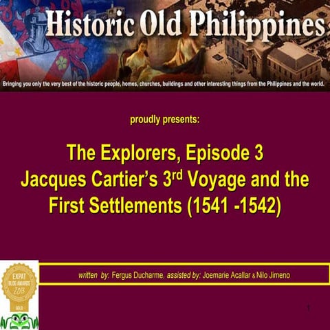 Cartier's 3rd Voyage of Discovery 1541 1543 | PDF