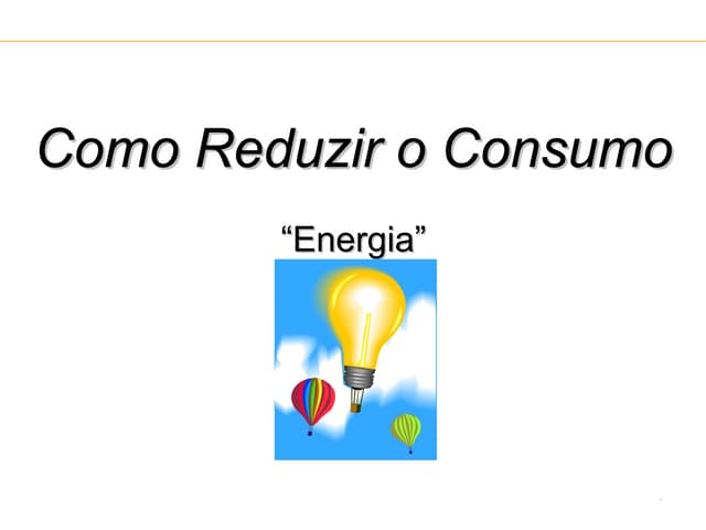 Cartilha consumo energia