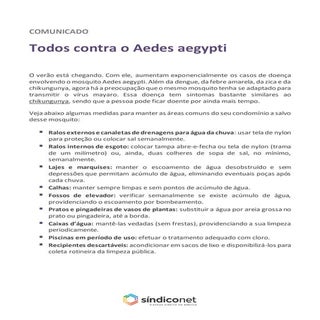 Cartilha dengue sindiconet