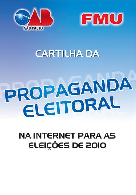Cartilha da Propaganda Eleitoral na...