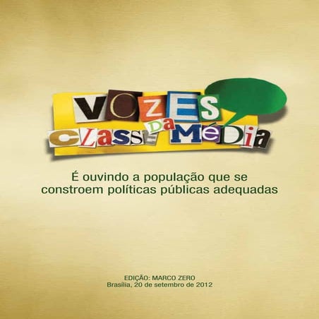 1º Caderno Vozes da Classe Média