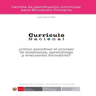 Cartilla Planificación Curricular 2...