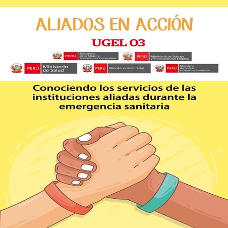 CONOCIENDO LOS SERVICIOS DE LAS INSTITUCIONES ALIADAS DURANTE LA EMERGENCIA SANITARIA
