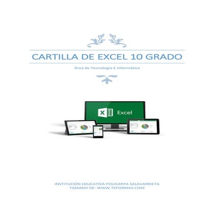 Cartilla de excel 10 grado | PDF