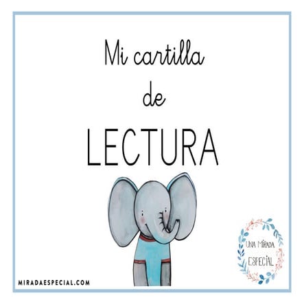 Cartilla lectura infantil