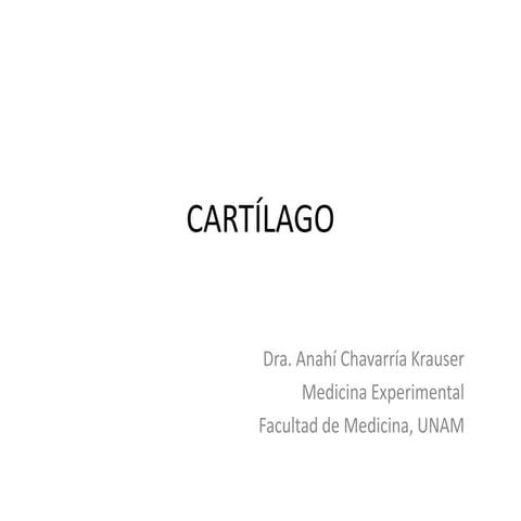 Histología de Cartílago