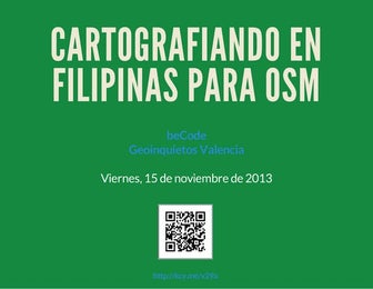 Cartografiando en filipinas para OSM
