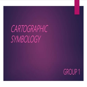 Cartographic symbology. By proj jasper