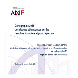 Cartographie des risques 2015