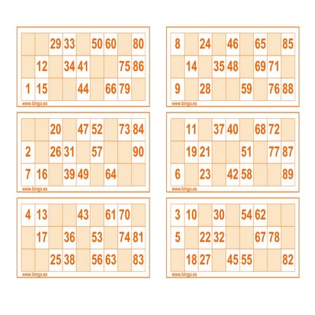 Pandiui23 – Lot De 600 Cartons De Bingo 90 Boules – Format 116x52 Mm, Carton Bleu Traditionnel Pour événements