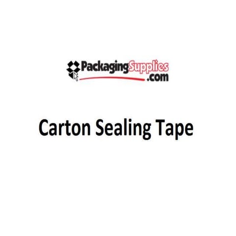 Carton sealing tape