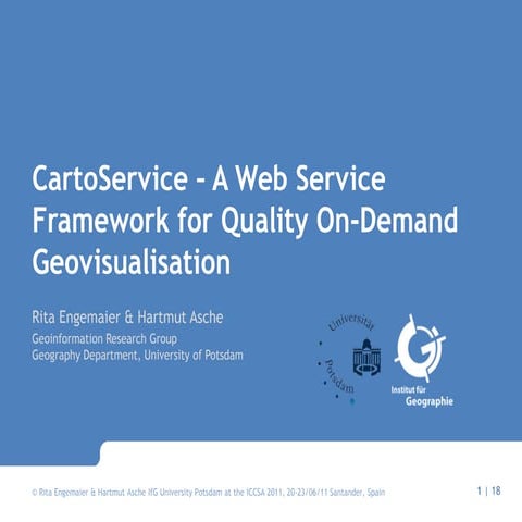CartoService: A Web Service Framework for Quality On-Demand Geovisualisation