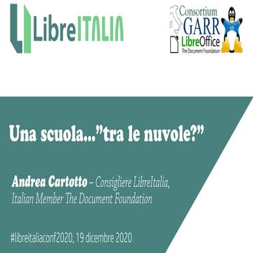 A. Cartotto - Una scuola... tra le nuvole?