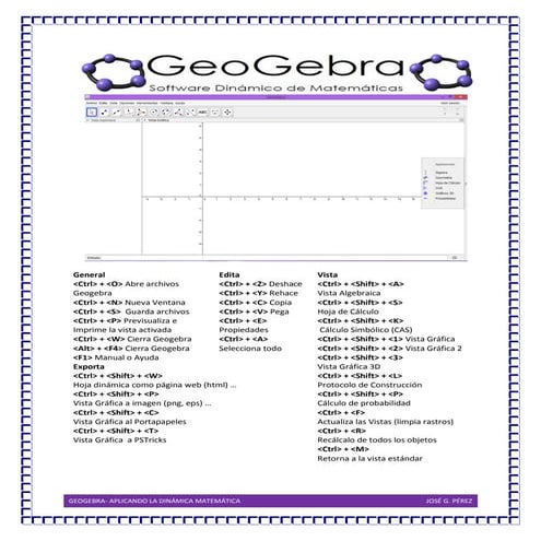 Geogebra - CheatSheet de Atajos y Fundamentos | PDF
