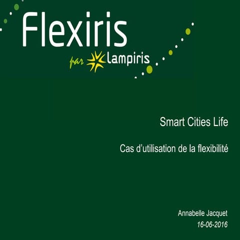Cas d'utilisation de la flexibilité - Annabelle Jacquet