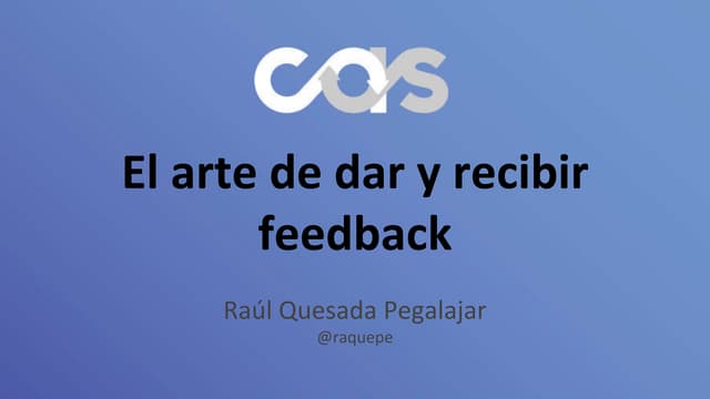 Cas2017 - El arte de dar y recibir ...