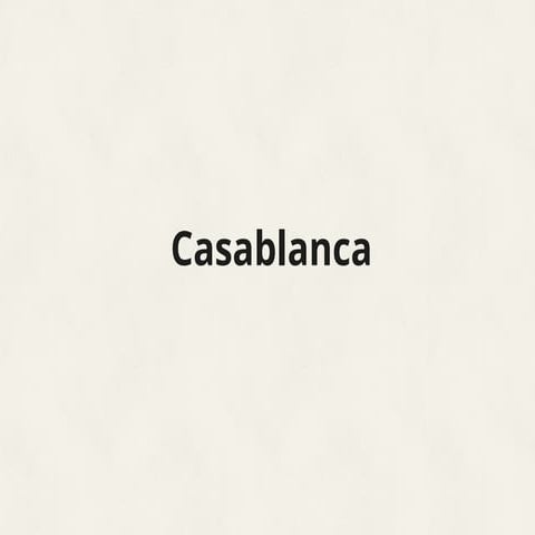 Guía de interpretación de la película Casablanca