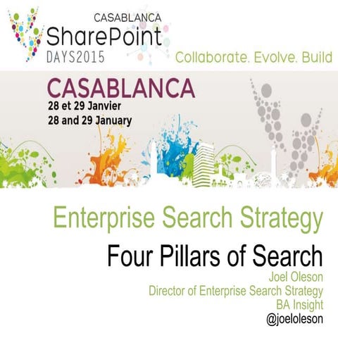 Casablanca SharePoint Days Enterprise Search Strategy