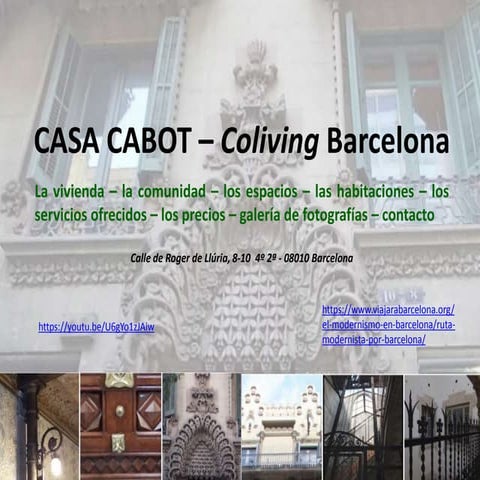 Casa Cabot Coliving Barcelona PPT Descarga Gratuita