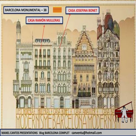 BARCELONA MONUMENTAL 38 - CASA JOSEFINA BONET I CASA RAMÓN MULLERAS