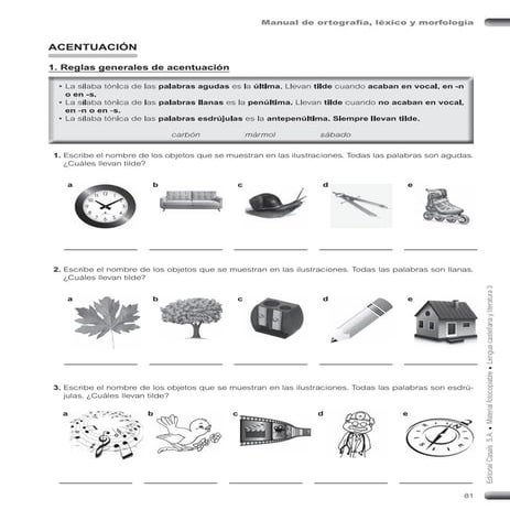 Reglas de acentuación