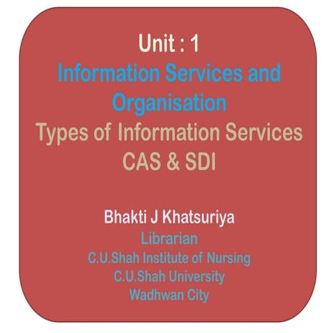 CAS & SDI service