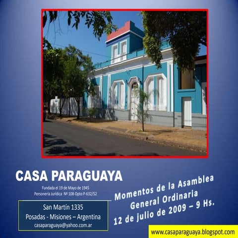 Casa Paraguaya Nuevos Integrantes