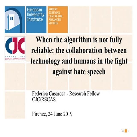 Is the algorithm reliable? The collaboration between technology and humans in the fight against hate speech