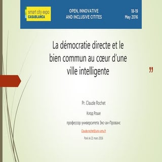 La démocratie directe et le bien co...