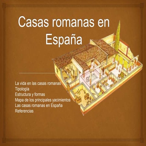 Casas romanas en Hispania 