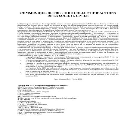 lettre de Socir à la CENCO | PDF