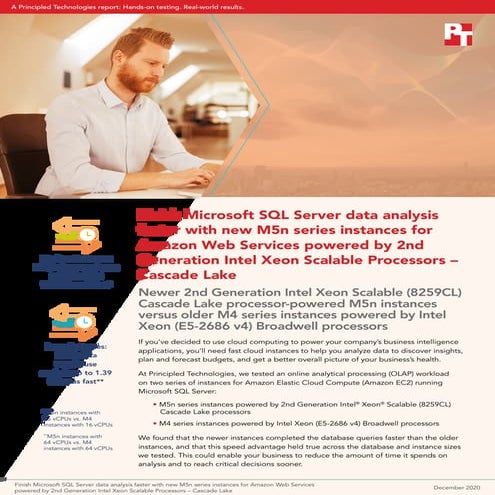 Finish Microsoft SQL Server data analysis faster with new M5n series instance...