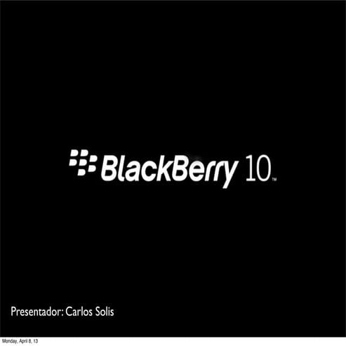 Workshop de Desarrollo con Cascades Blackberry Dev Meeting Santiago
