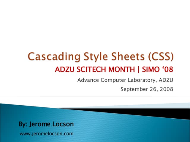 Cascading Style Sheets | PPT