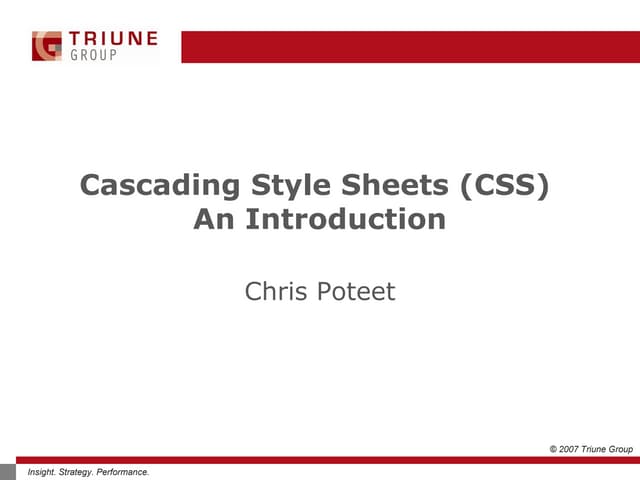 Cascading style sheets (css) | PPT