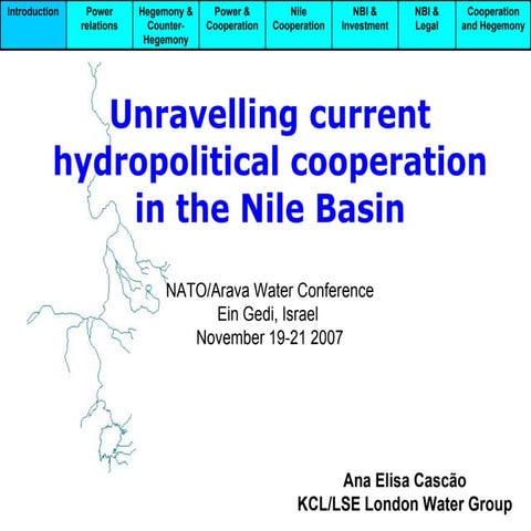 Cascao Arava Hydropolitical Cooperation Nile Basin