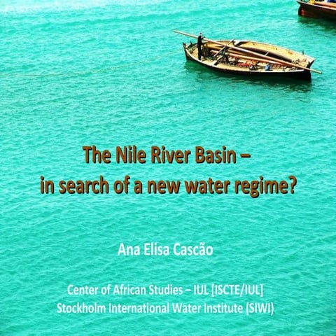 AEGIS Conference of African Studies 2011 - Uppsala [The Nile River Basin: in ...