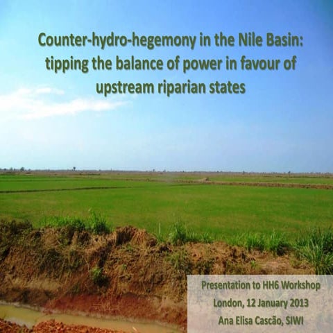 HH6 Counter-hydro-hegemony in the Nile Basin