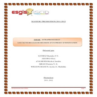 Intrapreneuriat : Les facteurs clés...