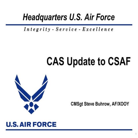 Close Air Support CSAF Update
