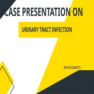 a case study on urinary tract infection ( UTI) | PPTX