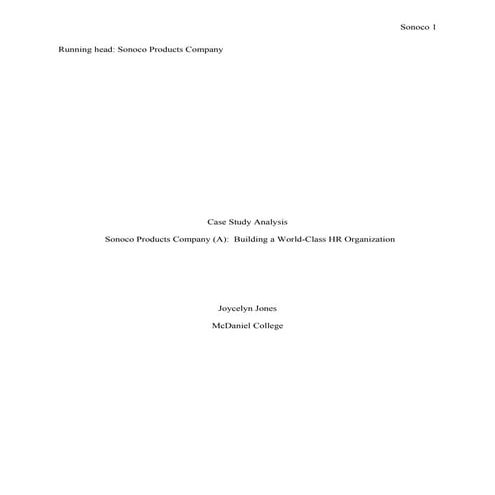 Case analysis-sonoco-products-company(1)