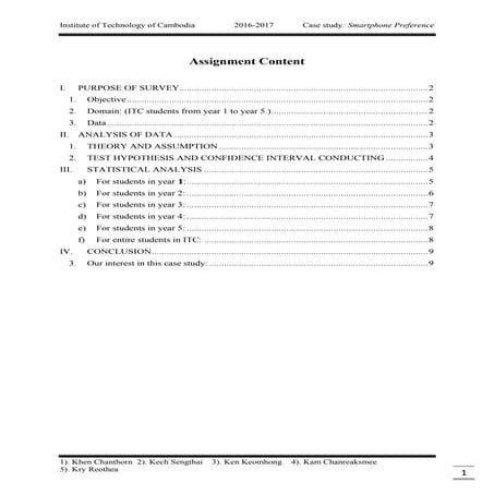 Case study: Probability and Statistic