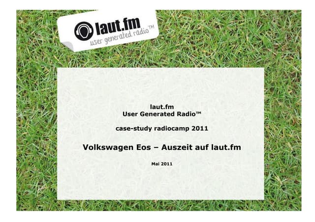 Maik Lenze: Volkswagen Eos – Auszeit auf laut.fm